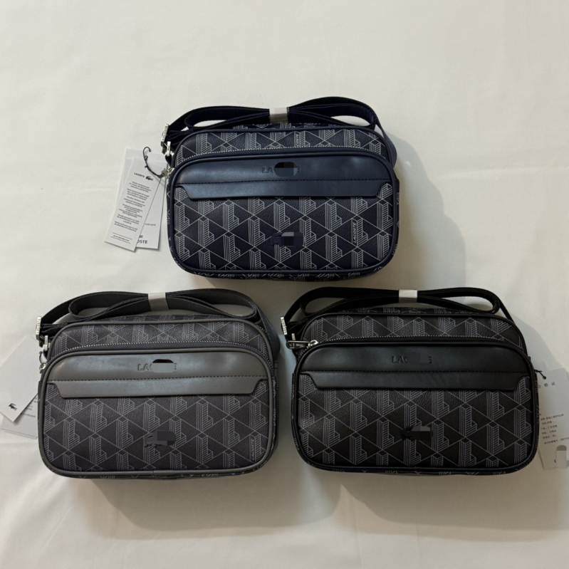 Geantă Crossbody pentru bărbați din PU, imprimeu retro, căptușă din nylon, antibacteriană și rezistentă la uzură