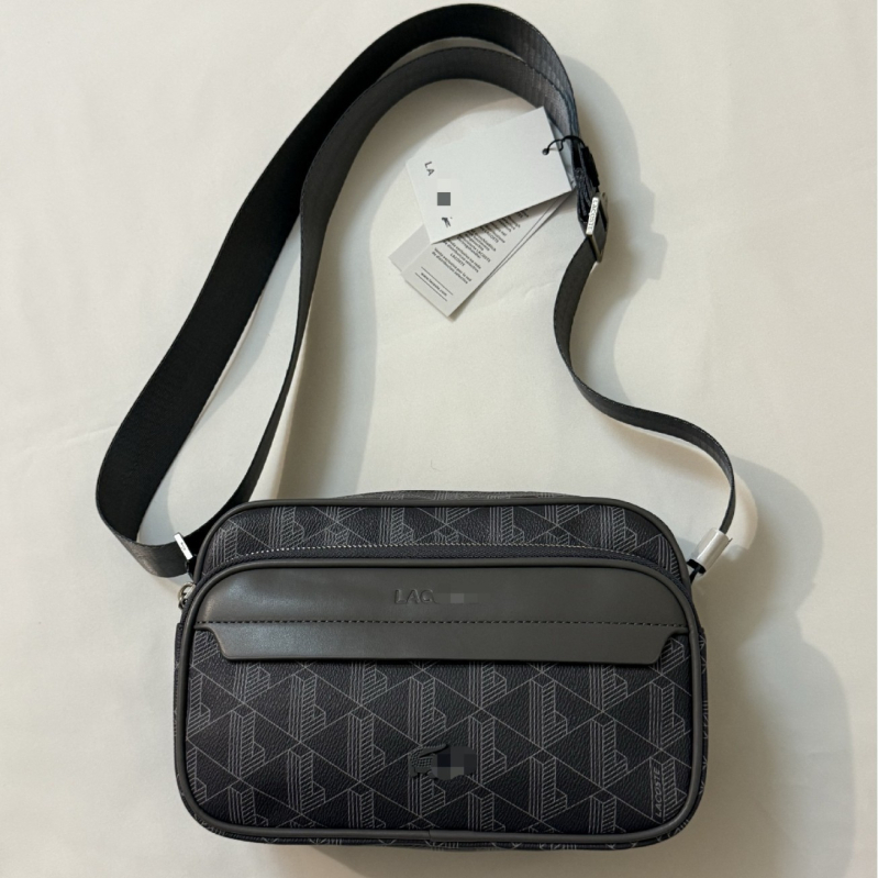 Geantă Crossbody pentru bărbați din PU, imprimeu retro, căptușă din nylon, antibacteriană și rezistentă la uzură