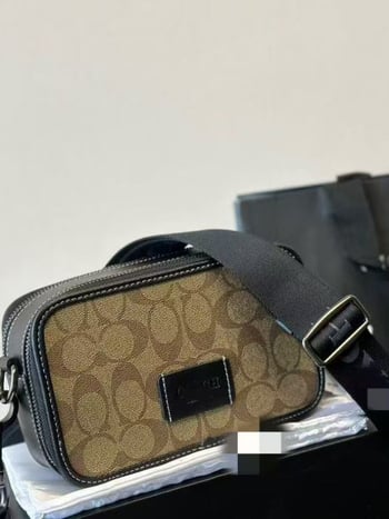 Férfi keresztpántos válltáska — városi egyszerű stílus, PVC anyag, antibakteriális belső nylon béléssel, márka C home