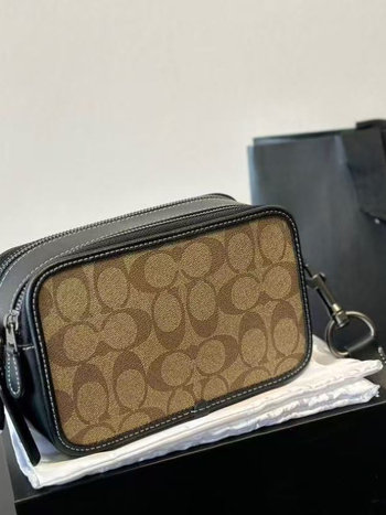 Férfi keresztpántos válltáska — városi egyszerű stílus, PVC anyag, antibakteriális belső nylon béléssel, márka C home