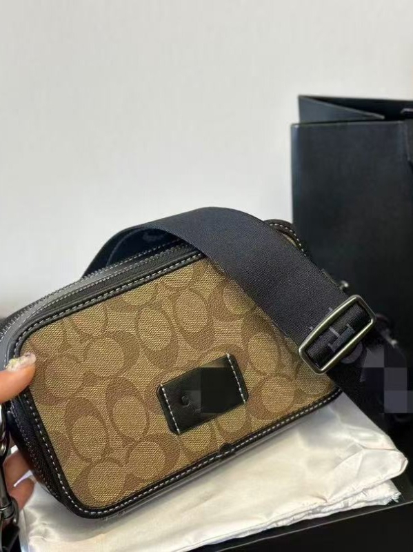 Férfi keresztpántos válltáska — városi egyszerű stílus, PVC anyag, antibakteriális belső nylon béléssel, márka C home