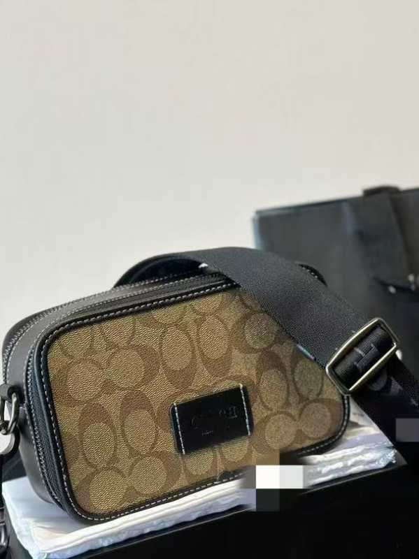 Férfi keresztpántos válltáska — városi egyszerű stílus, PVC anyag, antibakteriális belső nylon béléssel, márka C home