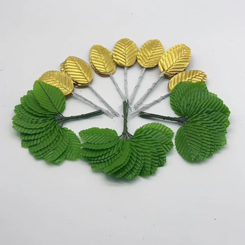 Frunze artificiale din mătase cu tulpină de trandafir pentru decor de nuntă, evenimente în aer liber, recuzită pentru fotografie și decor de casă