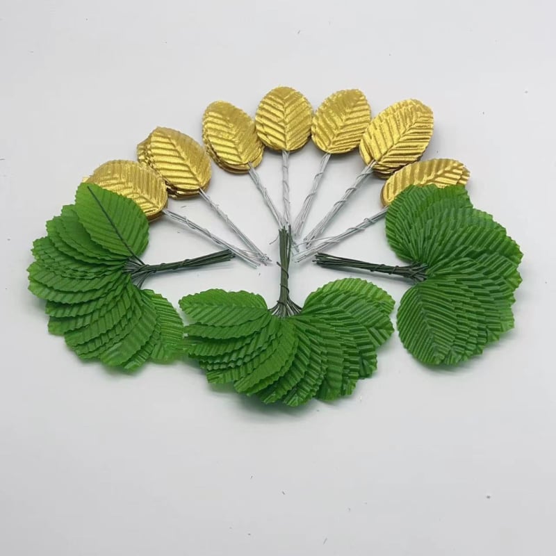 Frunze artificiale din mătase cu tulpină de trandafir pentru decor de nuntă, evenimente în aer liber, recuzită pentru fotografie și decor de casă