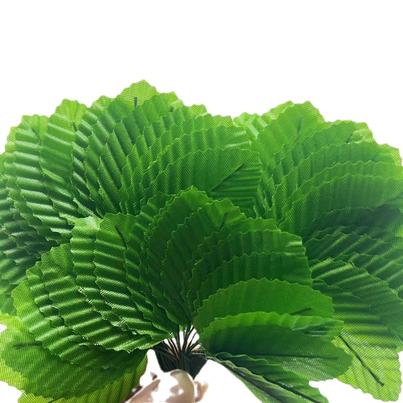 Frunze artificiale din mătase cu tulpină de trandafir pentru decor de nuntă, evenimente în aer liber, recuzită pentru fotografie și decor de casă