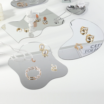 Akril tükrös hátfal tábla ékszerek fotózásához – Mirror Shadow 001 (2023)