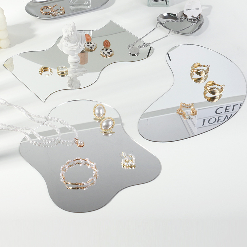 Akril tükrös hátfal tábla ékszerek fotózásához – Mirror Shadow 001 (2023)