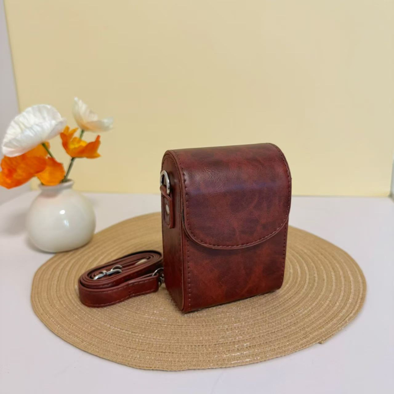 Geantă de cameră impermeabilă, portabilă, din PU, cu curea, universală pentru Canon, Sony, Ricoh și Panasonic