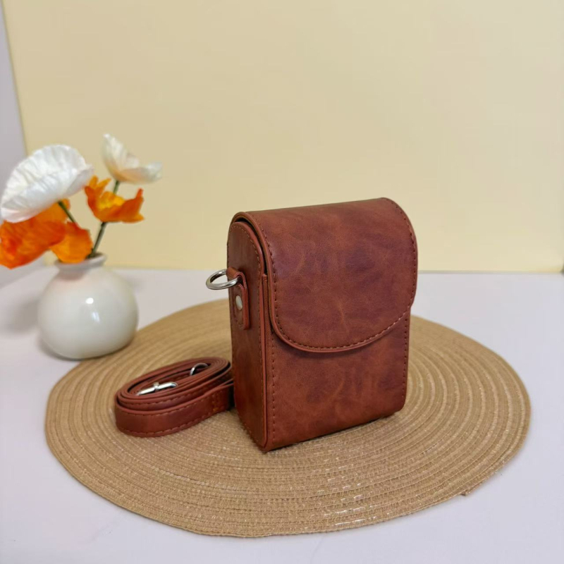 Geantă de cameră impermeabilă, portabilă, din PU, cu curea, universală pentru Canon, Sony, Ricoh și Panasonic