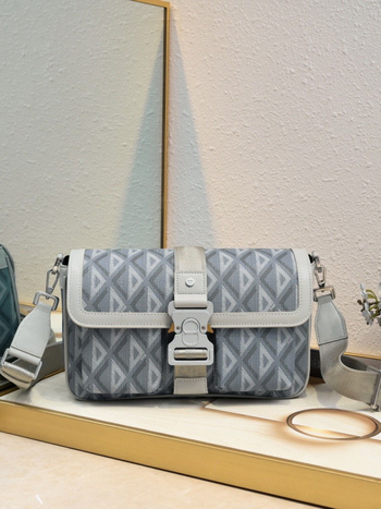 Geantă messenger pentru bărbați cu curea crossbody, model geometric, din piele naturală, căptușeală din pânză, stil business elite, piele de vită prim-strat