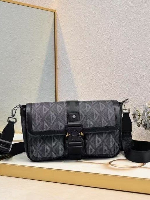 Geantă messenger pentru bărbați cu curea crossbody, model geometric, din piele naturală, căptușeală din pânză, stil business elite, piele de vită prim-strat
