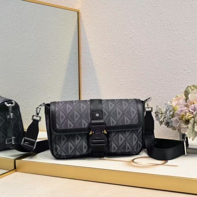 Geantă messenger pentru bărbați cu curea crossbody, model geometric, din piele naturală, căptușeală din pânză, stil business elite, piele de vită prim-strat