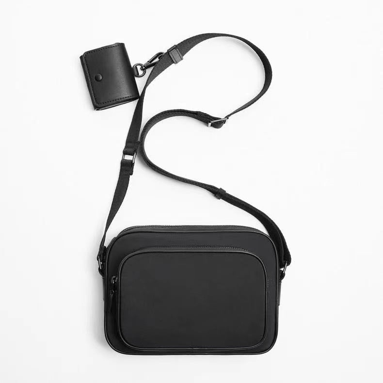 Geantă crossbody pentru bărbați — nylon, stil urban simplu, vara 2024, utilizare zilnică