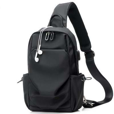 Muška platnena vodootporna torbica za prsa, crossbody preko ramena, sa zatvaračem i više unutarnjih pretinaca