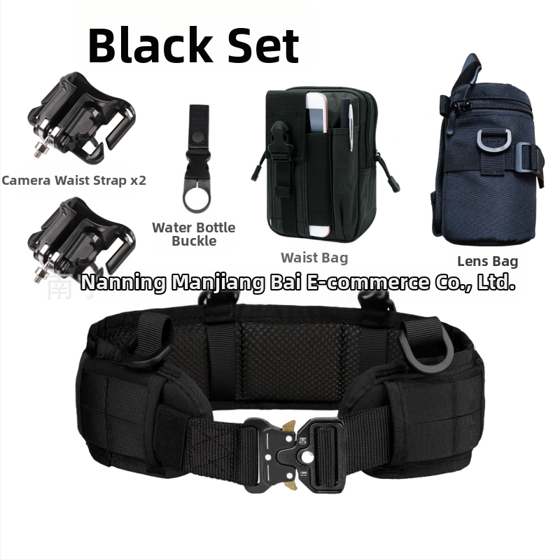 DSLR kamera deréktáska görbült vállövvel – nejlon fanny pack kültéri fotózáshoz, ultra könnyű, kopásálló, bővíthető