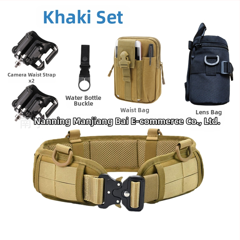 DSLR kamera deréktáska görbült vállövvel – nejlon fanny pack kültéri fotózáshoz, ultra könnyű, kopásálló, bővíthető