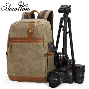 Geantă pentru cameră SLR din pânză, impermeabilă, rezistentă la uzură, reducerea poverii