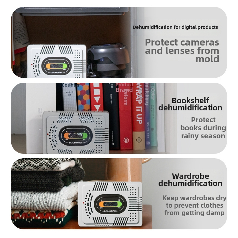 Carte electronică de absorbție a umezelii — ABS ignifug, 320 g, pentru cutii etanșe, dulapuri, biblioteci și instrumente de precizie (lansată în 2024)