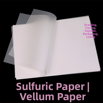 Changcheng trasēšanas un pārneses papīrs pildspalvas kaligrāfjai un zīmēšanai, caurspīdīgs, 73 g/m², lielā iepakojumā