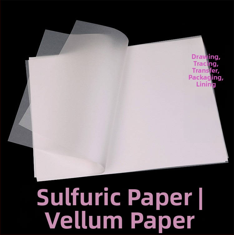 Changcheng trasēšanas un pārneses papīrs pildspalvas kaligrāfjai un zīmēšanai, caurspīdīgs, 73 g/m², lielā iepakojumā