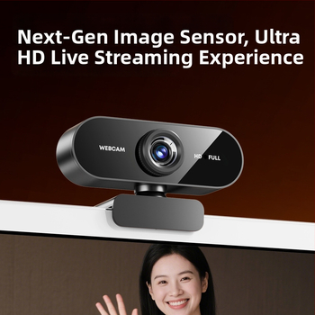 Webcam USB για φορητό και επιτραπέζιο υπολογιστή, 1080P, ενσωματωμένο μικρόφωνο, USB 2.0, σταθερή εστίαση, χωρίς οδηγούς