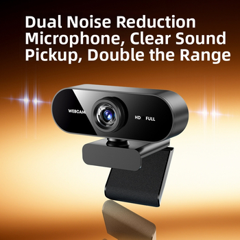 Webcam USB για φορητό και επιτραπέζιο υπολογιστή, 1080P, ενσωματωμένο μικρόφωνο, USB 2.0, σταθερή εστίαση, χωρίς οδηγούς