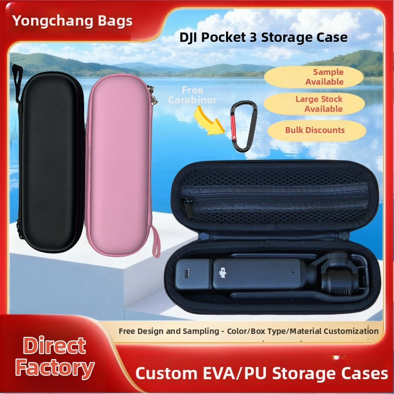 DJI Pocket 3 pārnēsājamais maciņš – pārnēsājams, ūdensizturīgs un kritieniem izturīgs, šūts konstrukcija, logotipa drukāšana un pielāgošana