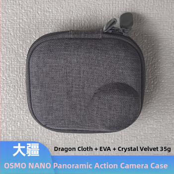 DJI Osmo Nano Thumb kameru uzglabāšanas soma – karstā presēšana un šūšana; svars 35 g; logotipa druka pieejama; pielāgošana pieejama; ūdensizturīgs kameru iepakojums