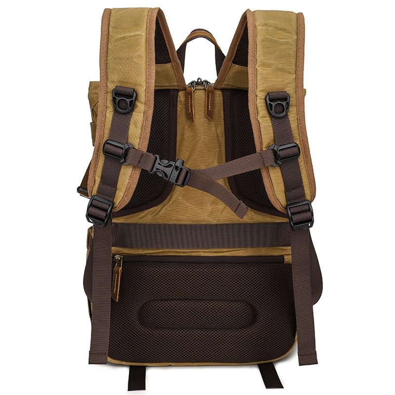 Rucsac pentru aparat SLR: Canvas impermeabil, Capacitate mare, Compatibil SLR, Stil retro