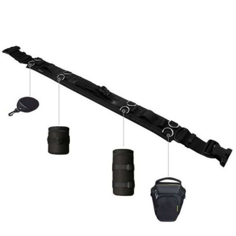 Mitmefunktsionaalne kaamera vöö reguleeritava pikkusega ja ühel klipil | Materjal: Oxford kangas, nailon | Bränd: Jinjun | Mudel: Multifunctional camera belt