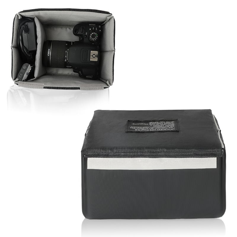 Torba za fotoaparat od Oxford platna, multifunkcionalna za mikro-SLR, s zaštitom od udara, podstava od poliestera, zakrivljeni remen za rame, stil clutch, gradski dizajn