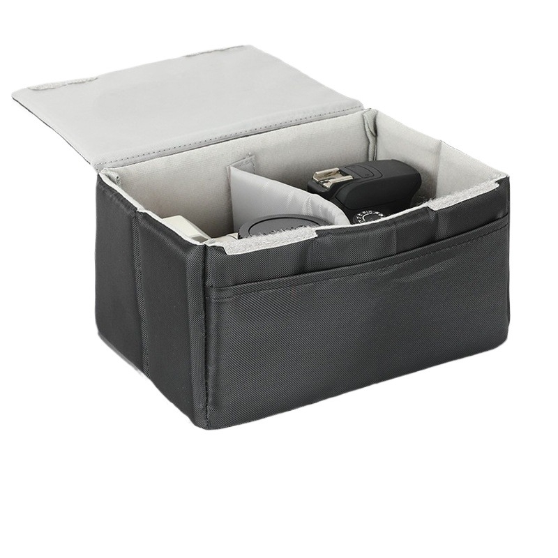Torba za fotoaparat od Oxford platna, multifunkcionalna za mikro-SLR, s zaštitom od udara, podstava od poliestera, zakrivljeni remen za rame, stil clutch, gradski dizajn