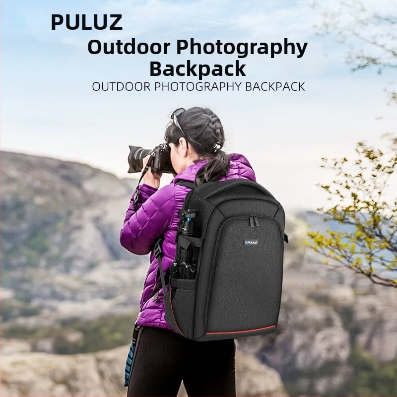 Puluz Fat Cow fotóstáska DSLR-hez és Ronin-SC-hez, vízálló Oxford poliészterből, univerzális kompatibilitás, mindennapi használatra, tömeg 960 g, tartalmaz esővédőt