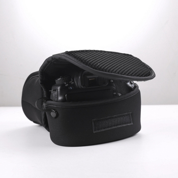 Caseră de protecție pentru aparat foto cu căptușeală pentru Canon R5D4, 90D DSLR, Nikon Z6, Sony A7M3 — bumbac compozit; impermeabil, respirabil, rezistent la uzură; deschidere cu Velcro; mâner moale; geantă cu capac; stil retro