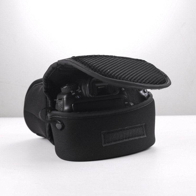 Caseră de protecție pentru aparat foto cu căptușeală pentru Canon R5D4, 90D DSLR, Nikon Z6, Sony A7M3 — bumbac compozit; impermeabil, respirabil, rezistent la uzură; deschidere cu Velcro; mâner moale; geantă cu capac; stil retro