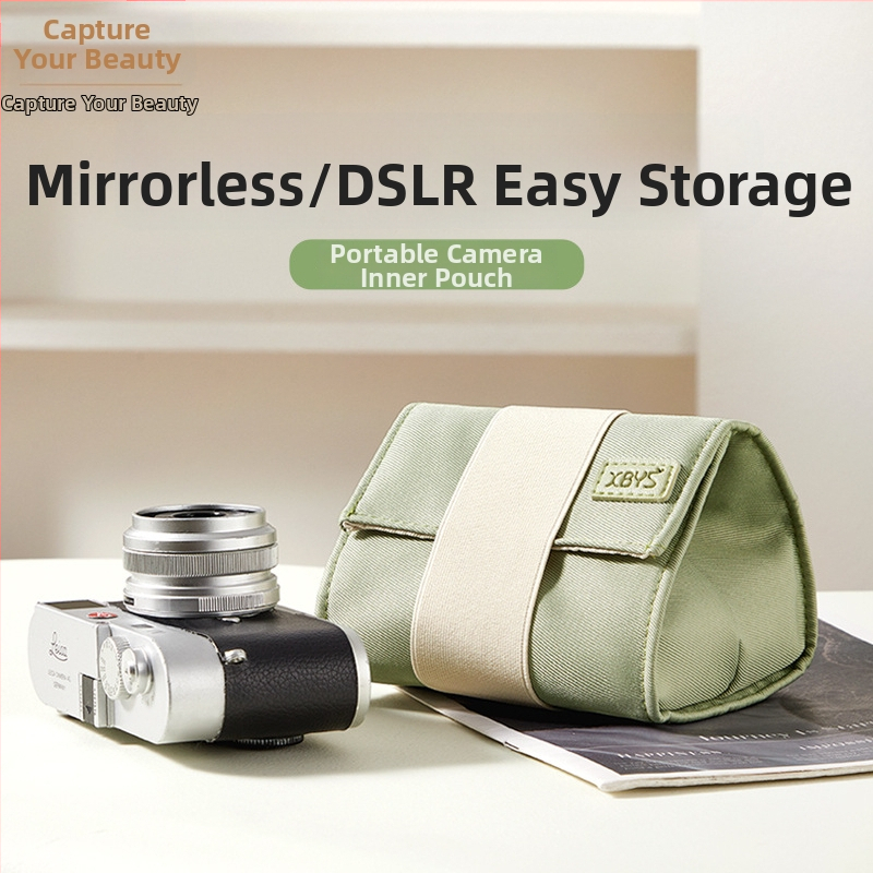 Geantă interioară pentru cameră fără oglindă, material 420D twill, stil clutch, urbană simplitate, primăvara 2025, unisex.