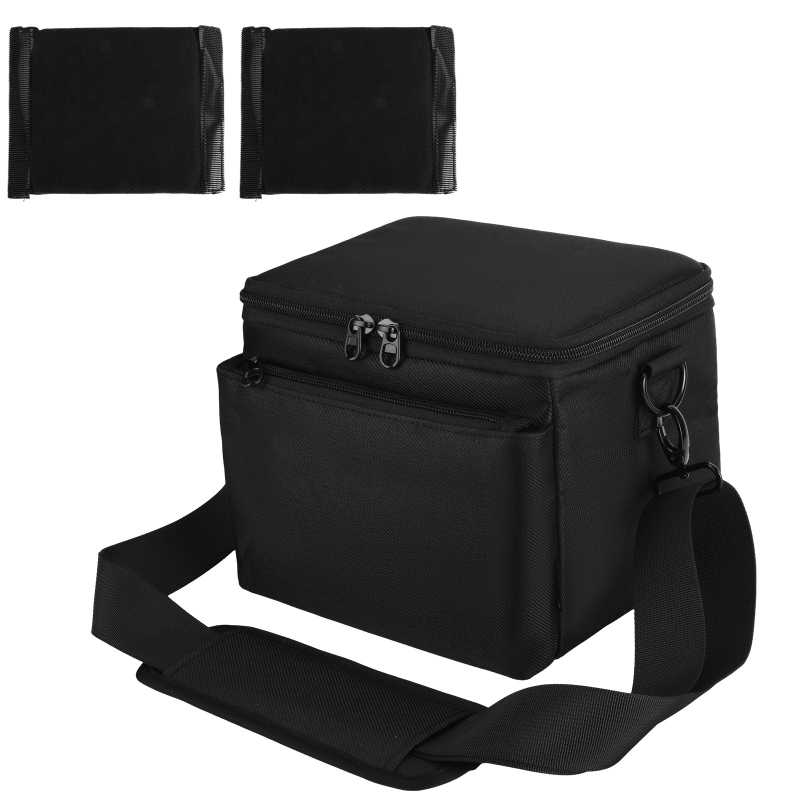 Torba za pohranu DSLR fotoaparata - prenosiva nylon torba s dvostrukim džepom, podjelom i crossbody remenom | Model 404-c002-050005