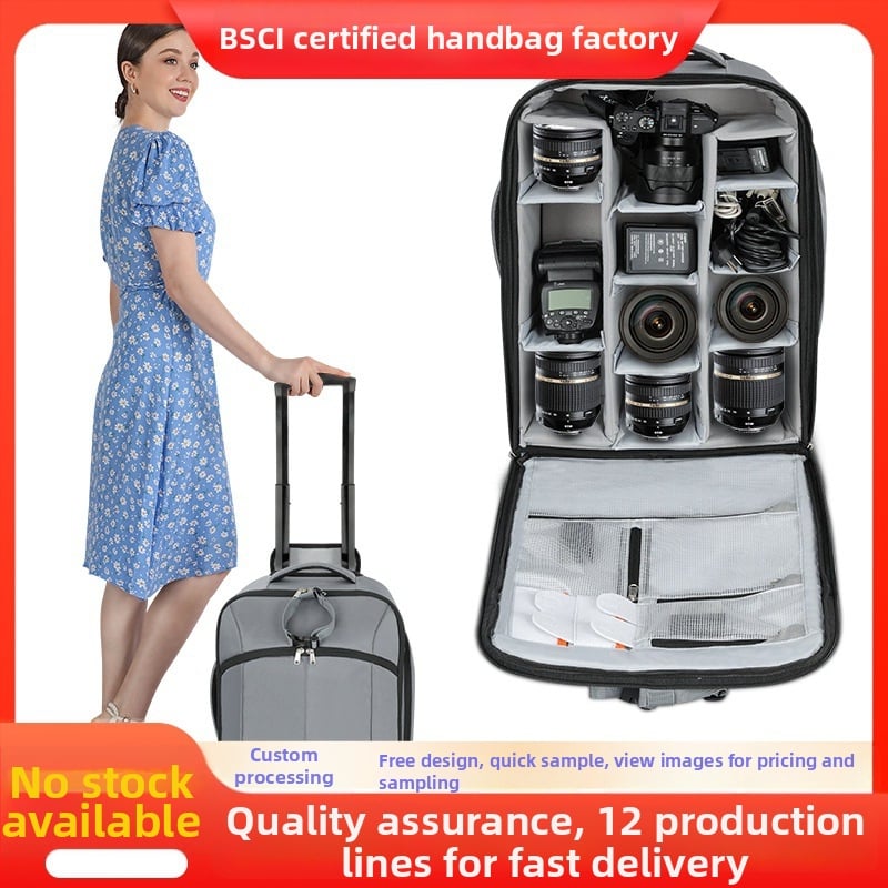 Fényképezőgép hátizsák tükör nélküli, leválasztható dizájnnal, Oxford anyag, lélegző, kopásálló, ütésálló és háromdimenziós belső