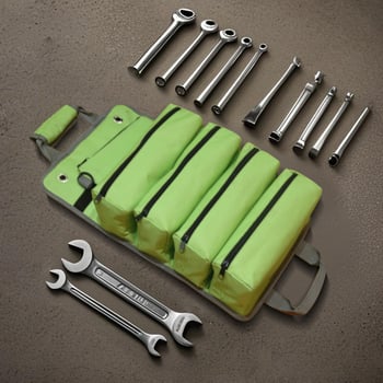 Geantă pentru unelte în rolă, personalizabilă, din pânză Oxford 600D, pentru depozitarea și transportul uneltelor