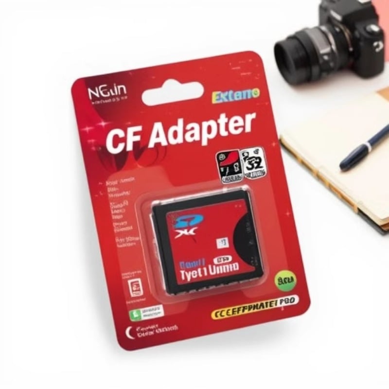 WJD SD na CF adapter kartica, tip I, podržava SDXC, jedan konektor, bakreno jezgro