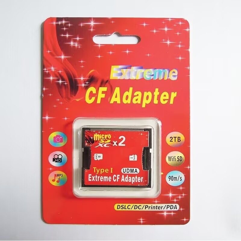 WJD SD na CF adapter kartica, tip I, podržava SDXC, jedan konektor, bakreno jezgro