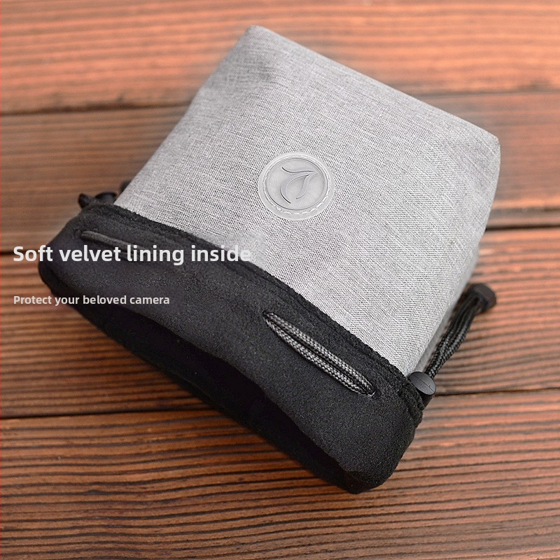 SLR/mirrorless kaamera kott objektiivi taskuga – ultra kerge, kulumiskindel, nailonist väline, vooder polüester-puuvill