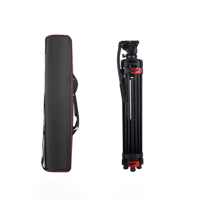 Trepied cu PTZ hidraulic, aliaj de aluminiu, construcție cu 3 secțiuni, încărcare 6–10 kg, model 1802