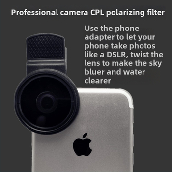 CPL поляризационен филтър за универсални обективи и DSLR — без изкривяване, снимки с висока разделителна способност