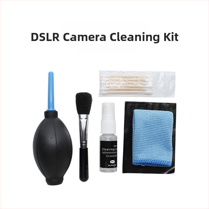 Комплект за почистване с въздушен поток за DSLR камери и обективи – TPE + пластмаса, подходящ за DSLR, мобилни телефони и компютри, OEM обработка