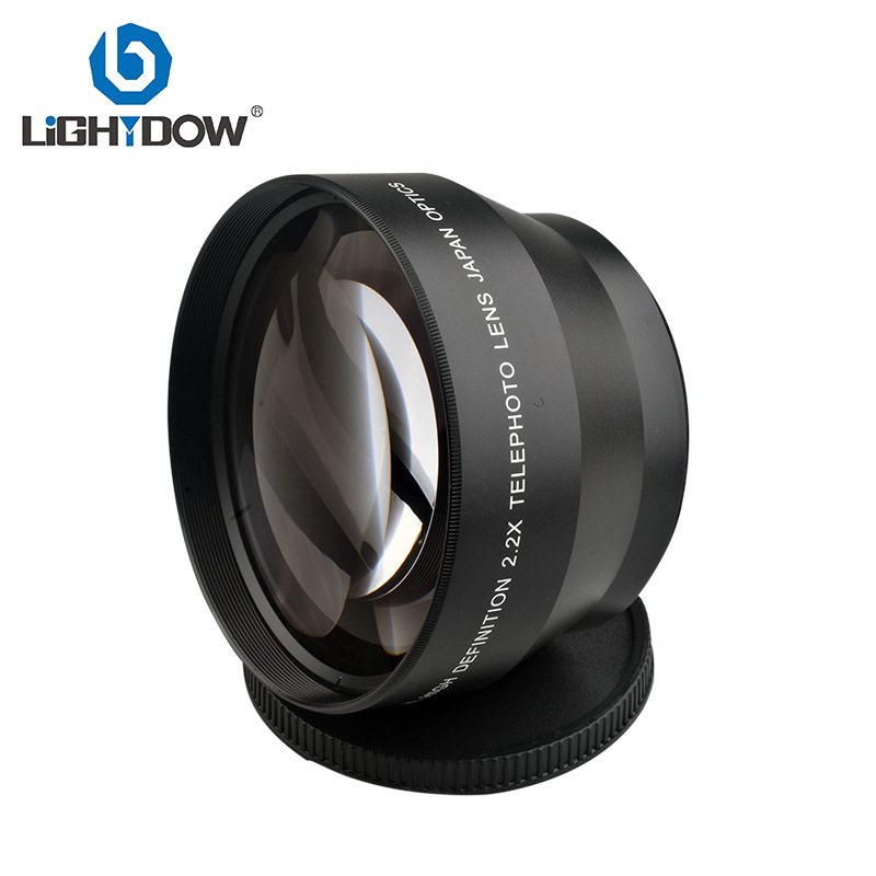 Lightdow 2.2x telekonverter Canon/Nikon/Sony fényképezőgépekhez, 67mm menet, új, OEM feldolgozás, tartalmazza a lencsét, védőtasakot és dobozt