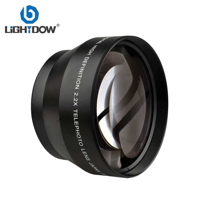 Lightdow 2.2x telekonverter Canon/Nikon/Sony fényképezőgépekhez, 67mm menet, új, OEM feldolgozás, tartalmazza a lencsét, védőtasakot és dobozt