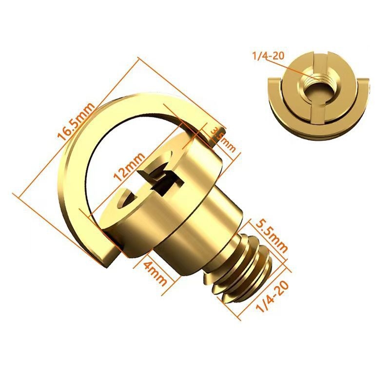 Carcasă protectie pentru cameră cu șurub de bază de 1/4-inch și șurub pentru trepied, accesoriu pentru baza micro SLR, material placaj