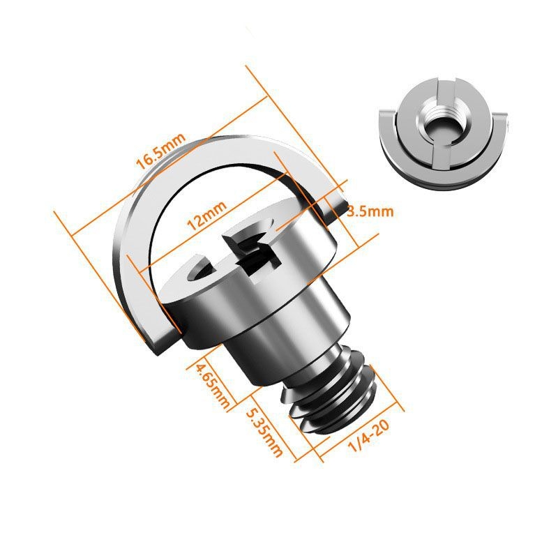 Carcasă protectie pentru cameră cu șurub de bază de 1/4-inch și șurub pentru trepied, accesoriu pentru baza micro SLR, material placaj