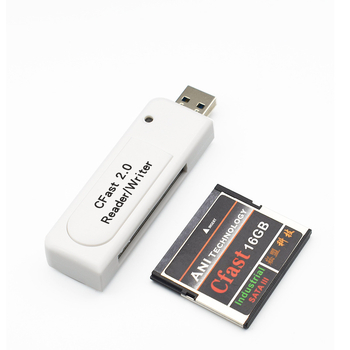 Cititor CFast 2.0 pentru carduri USB 3.0, viteză mare, compatibil Canon C300 SLR și Nikon D4/D5/D6/D850